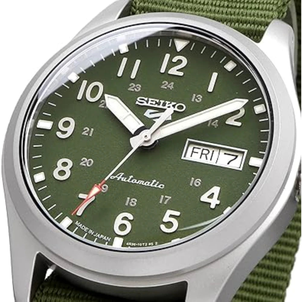Reloj Seiko 5 Análogo Automático SRPG33 Metálico 39,4mm Field Made In Japan