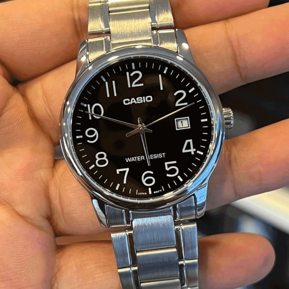 Reloj Casio Análogo MTP-V002D-1B Correa de Acero