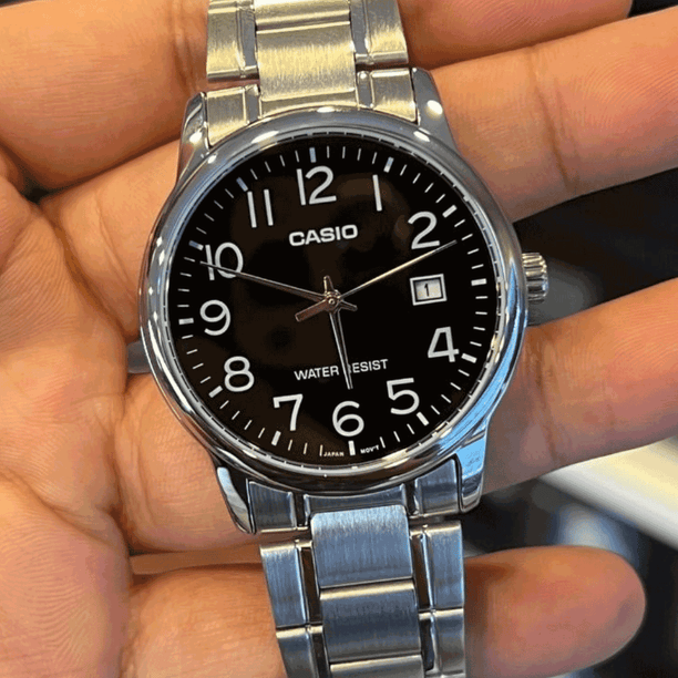 Reloj Casio Análogo MTP-V002D-1B Correa de Acero
