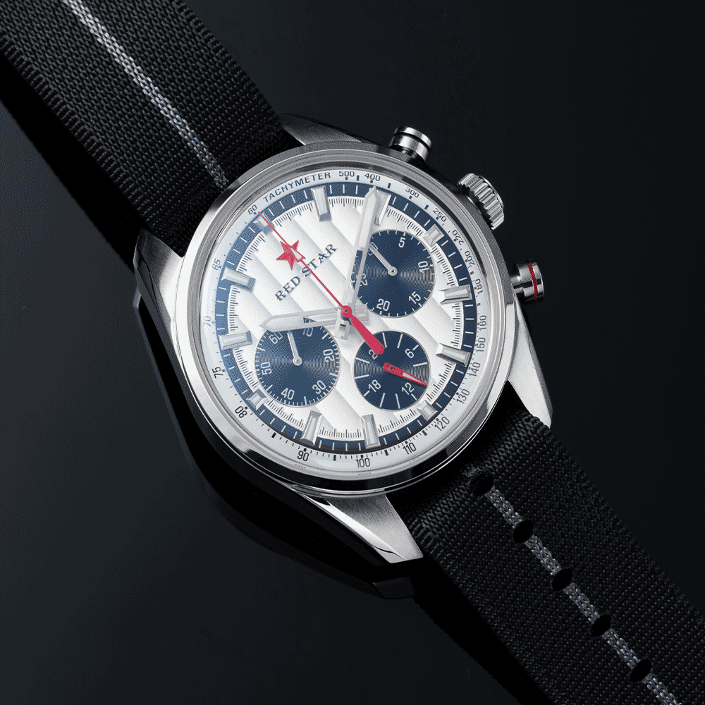 Reloj Red Aviator Pilot Chronograph 8513G-A Panda 41.5mm