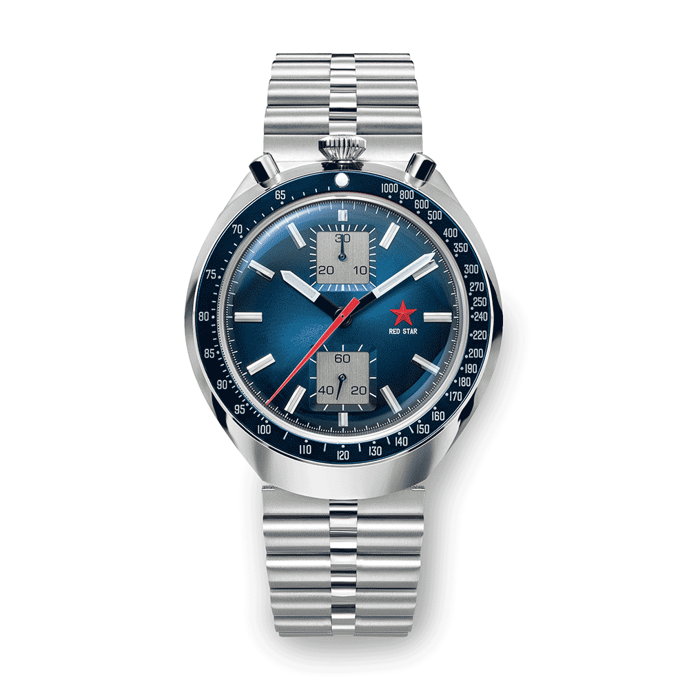 Reloj Red Star Bullhead Chronograph Seagull ST19 8597G-A Hommage