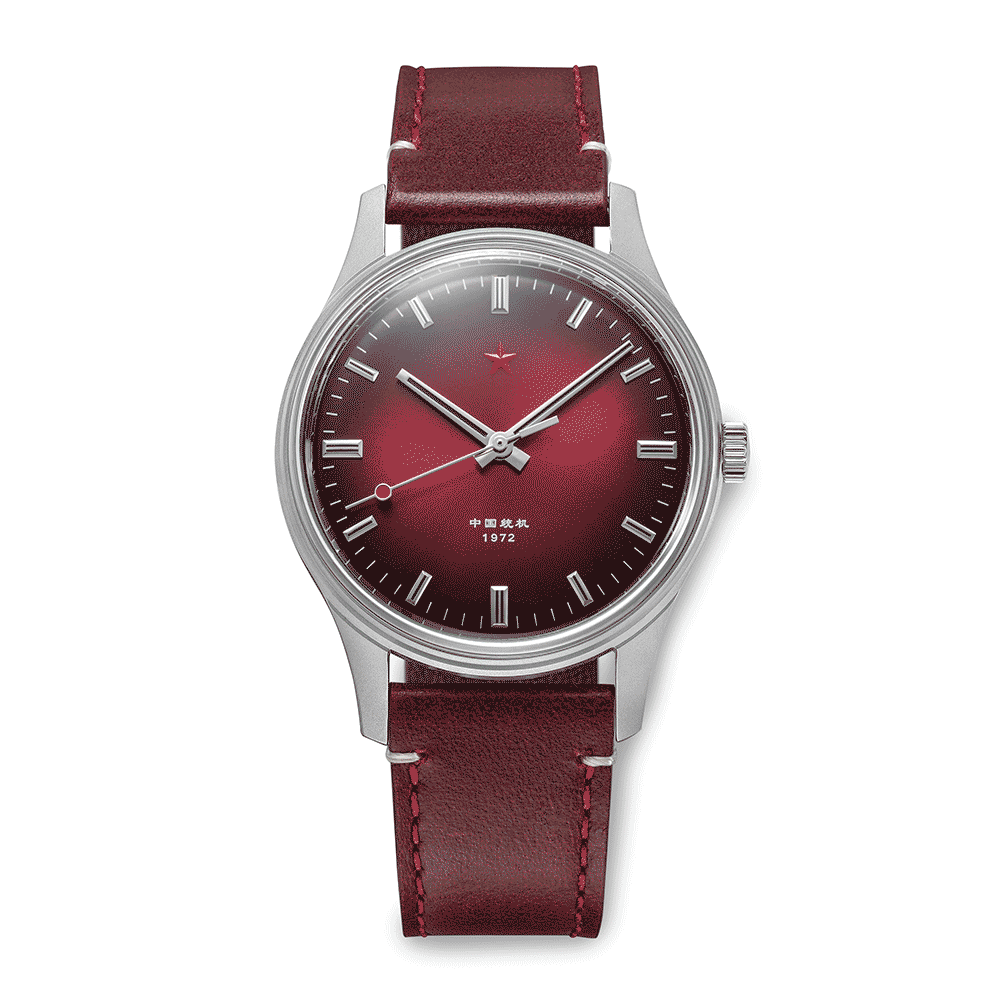 Reloj Red Star A Cuerda 8598-D 1972 Tongji Rojo 40mm