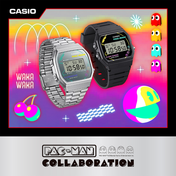Reloj Casio Vintage F-91WPC-1AJR PAC-MAN JDM