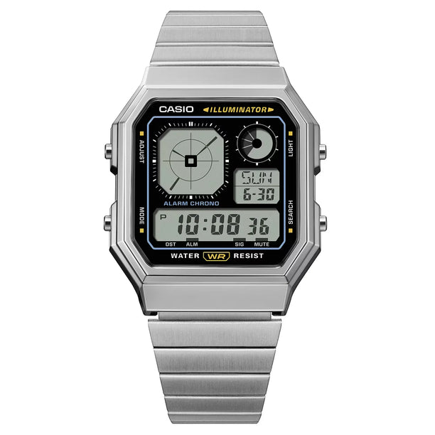 Reloj Casio Vintage A130WE-1A Nuevo Twin-Graph Negro