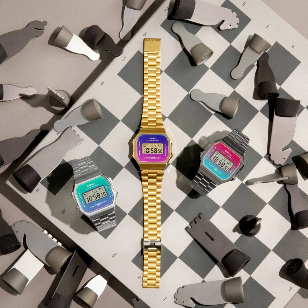 Reloj Casio Vintage A168WERB-2A Fucsia Celeste