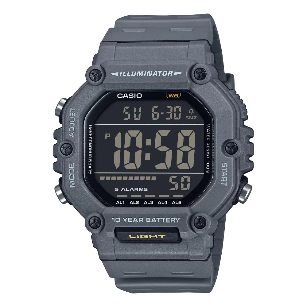Reloj Casio Vintage AE-1600H-8B Negro Pantalla Negativa