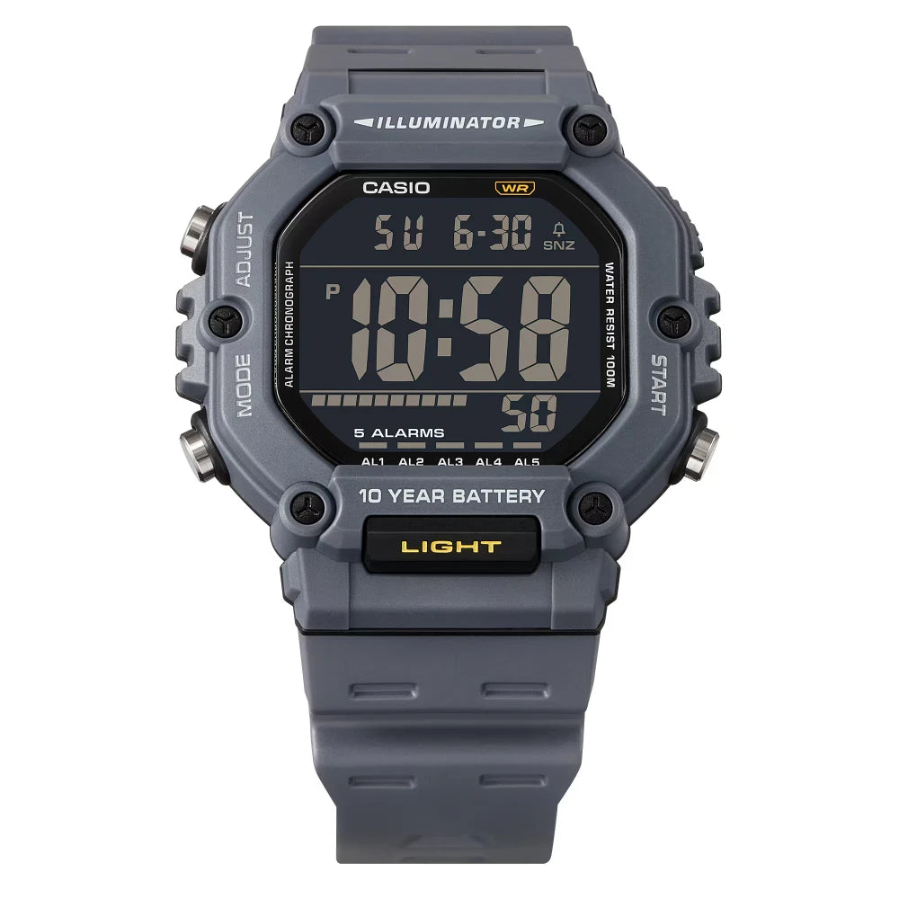 Reloj Casio Vintage AE-1600H-8B Negro Pantalla Negativa