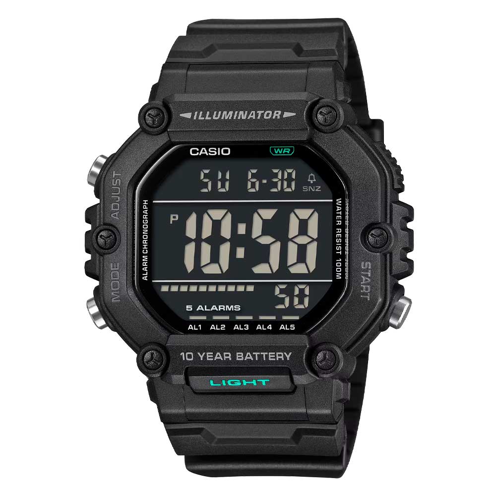 Reloj Casio Vintage AE-1600HX-1B Negro Pantalla Negativa
