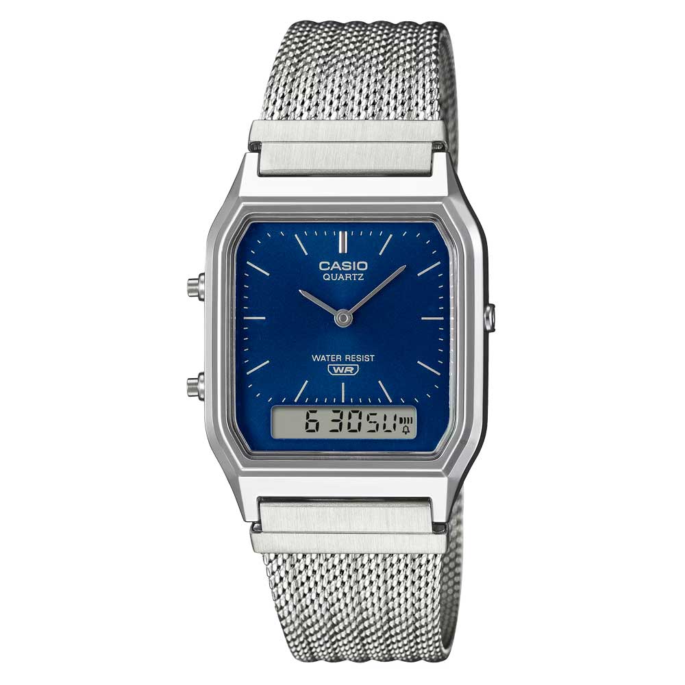 Reloj Casio Vintage AQ-230EM-2A Azul Milanese