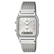 Reloj Casio Vintage AQ-230EM-7A Plateado Milanese