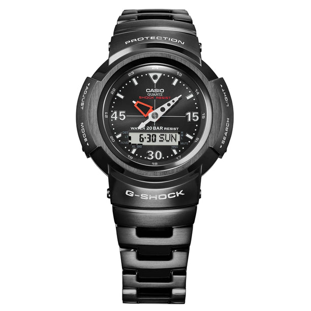 Reloj Casio AWM-500-1A Análogo Digital Tough Solar Full Acero Made in Japan