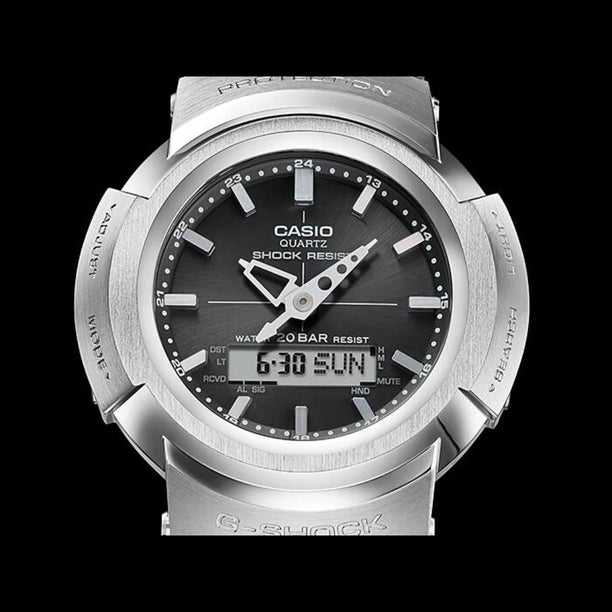 Reloj Casio AWM-500D-1A Análogo Digital Tough Solar Full Acero Made in Japan