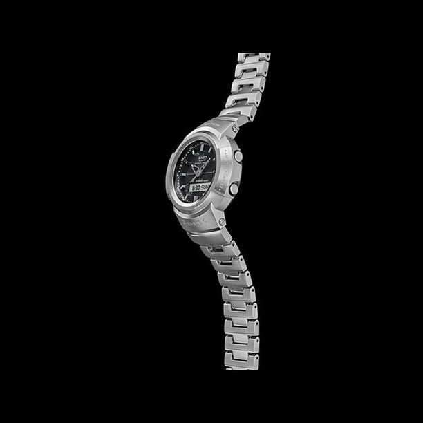 Reloj Casio AWM-500D-1A Análogo Digital Tough Solar Full Acero Made in Japan