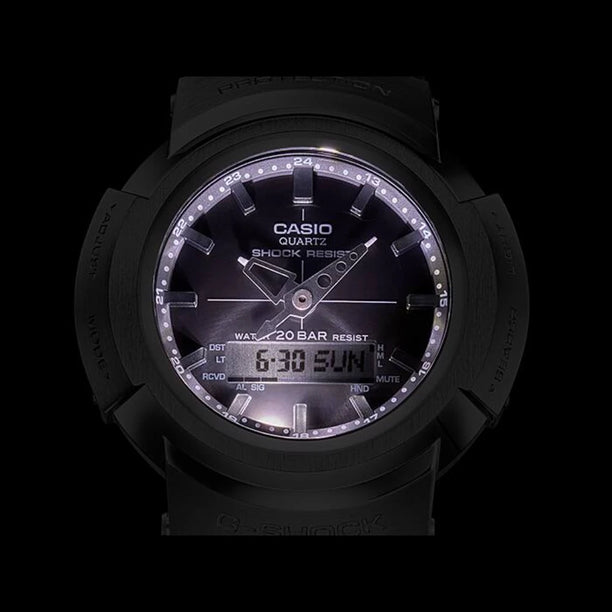 Reloj Casio AWM-500D-1A Análogo Digital Tough Solar Full Acero Made in Japan