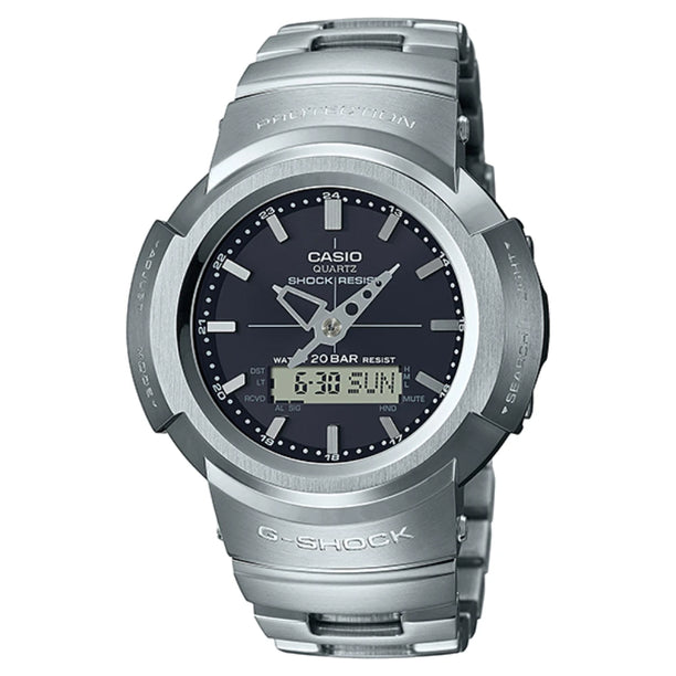 Reloj Casio AWM-500D-1A Análogo Digital Tough Solar Full Acero Made in Japan