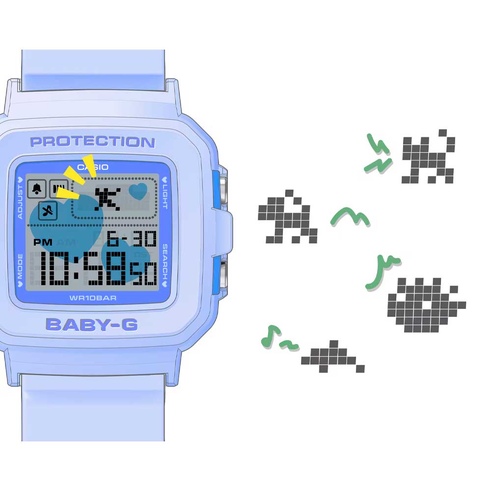 Reloj Casio Baby-G + Plus BGD-10KH-2BJR 10BAR JDM