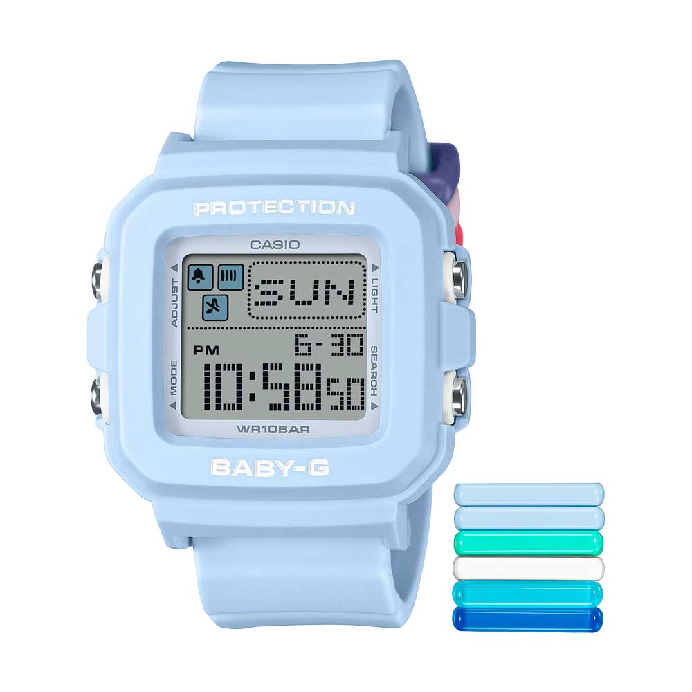Reloj Casio Baby-G  BGD-10L-2 10BAR Celeste