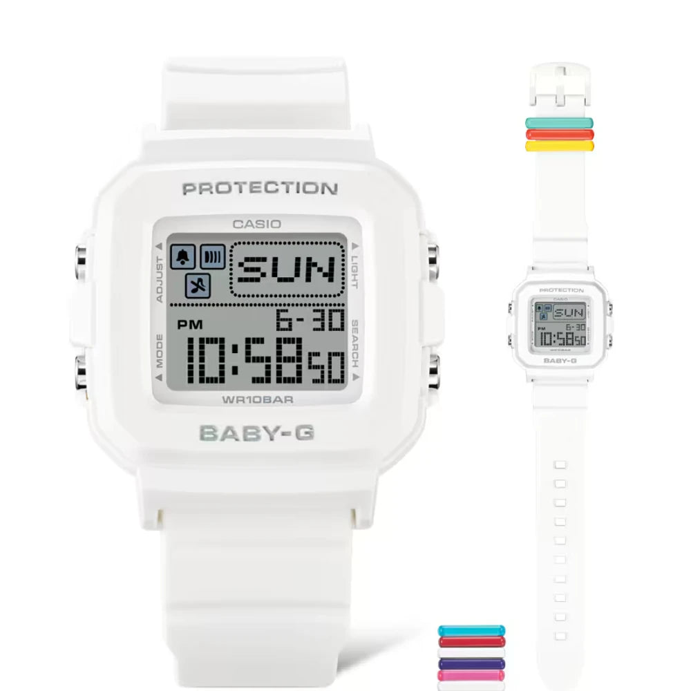 Reloj Casio Baby-G  BGD-10L-7DR 10BAR Blanco