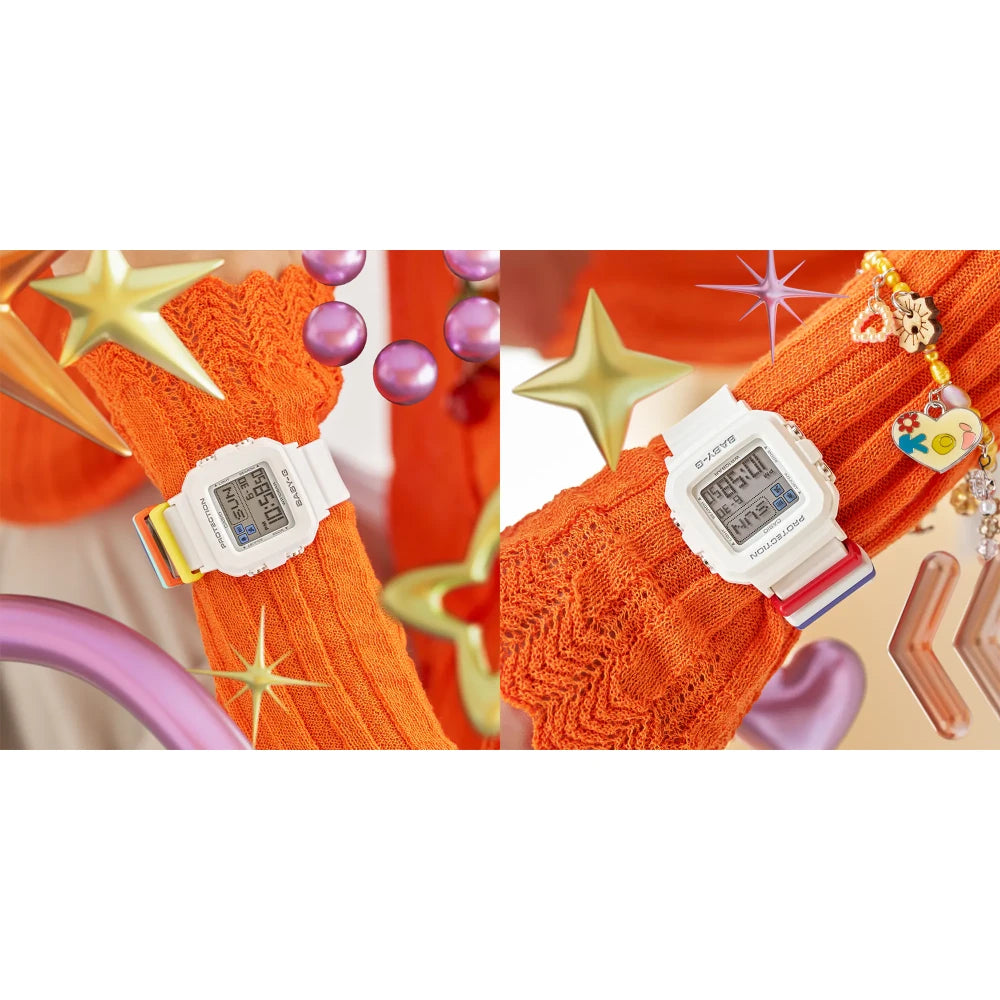 Reloj Casio Baby-G  BGD-10L-7DR 10BAR Blanco