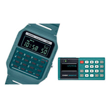 Reloj Calculadora Casio Vintage  CA-53WB-3B Verde Agua Marina 1972