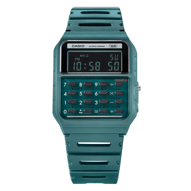 Reloj Calculadora Casio Vintage  CA-53WB-3B Verde Agua Marina 1972
