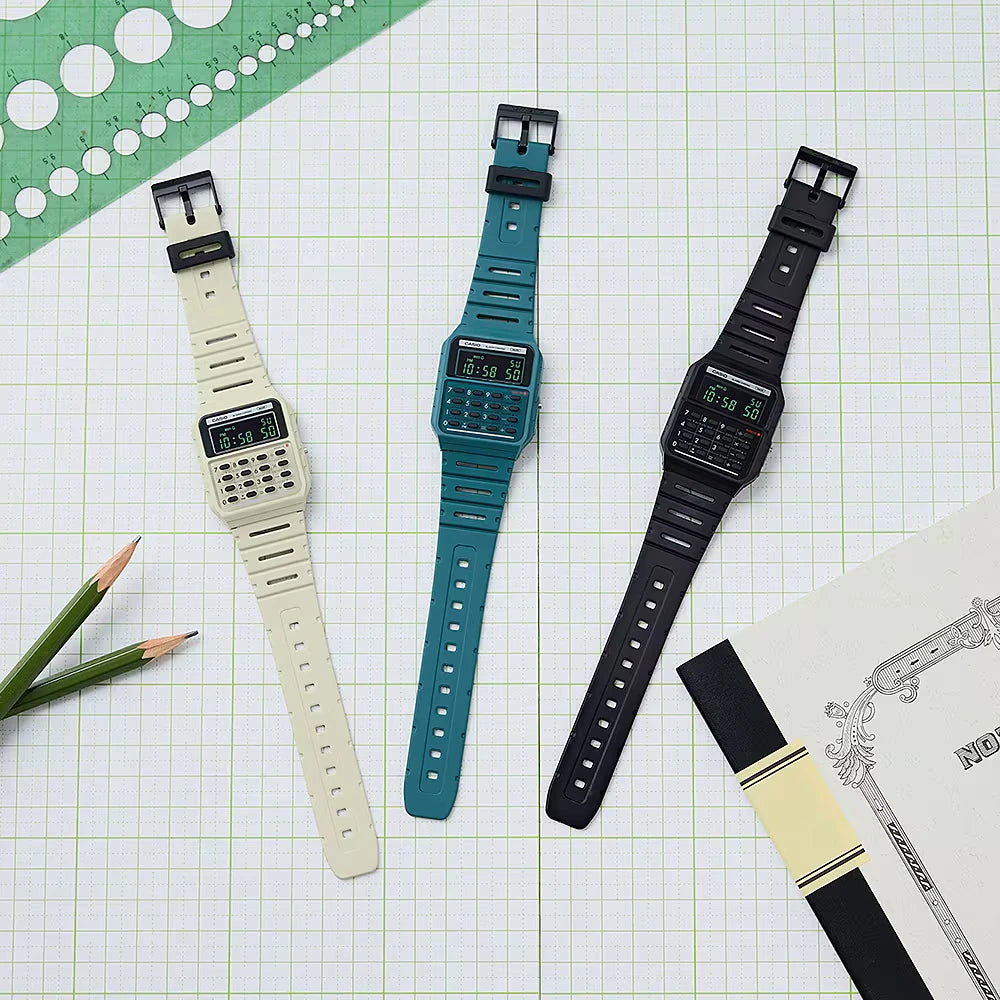 Reloj Calculadora Casio Vintage  CA-53WB-3B Verde Agua Marina 1972