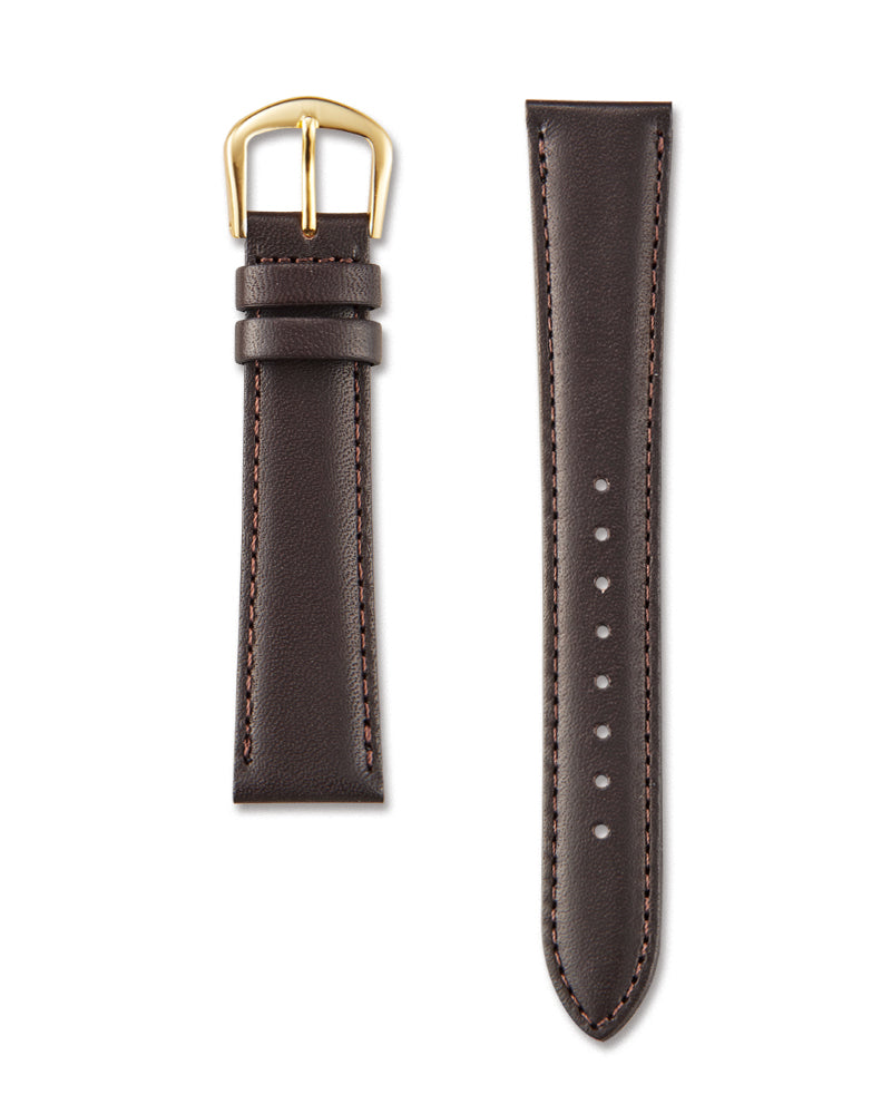 Correa de cuero Seiko DX66 20mm Café Oscuro