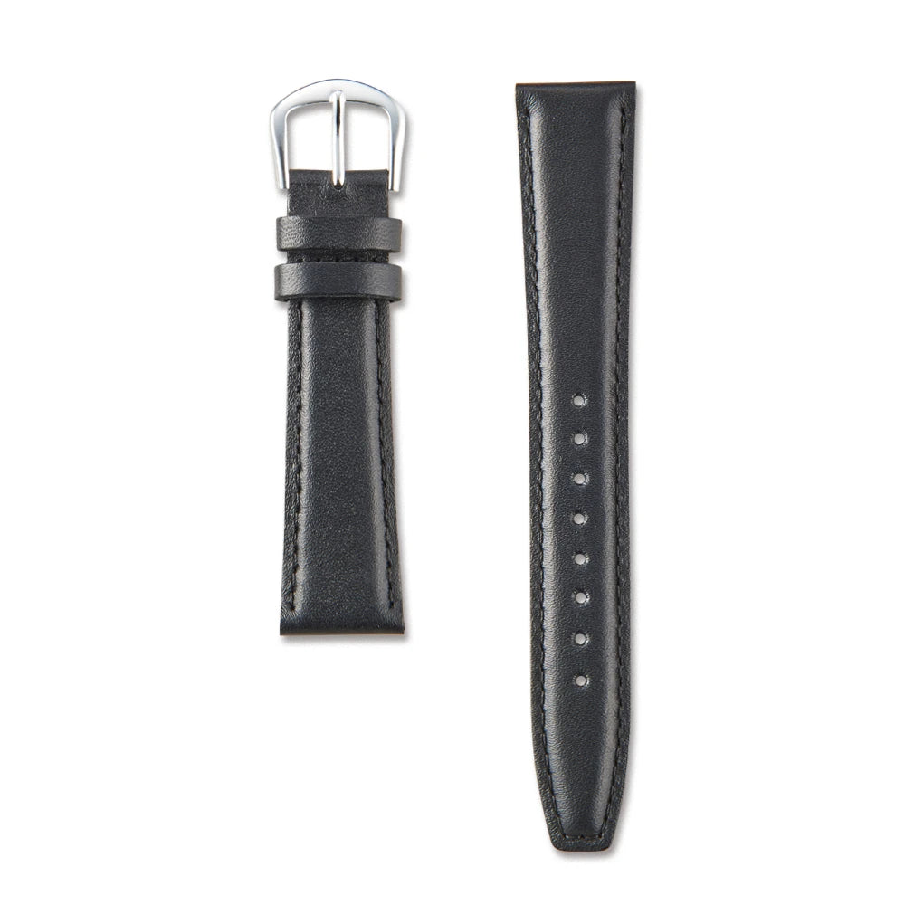 Correa de cuero Seiko DXH1A 16mm color Negro