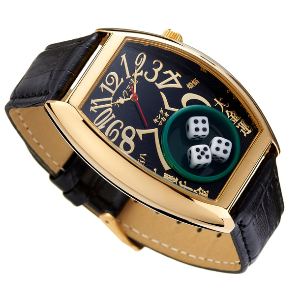 Reloj Análogo Frank Miura FM12-GDBK Life's a Gamble JDM