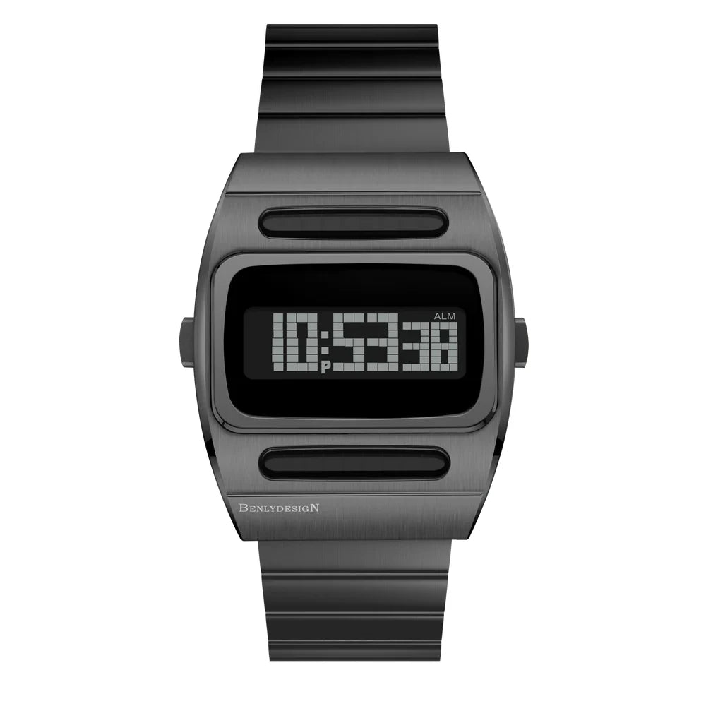 Reloj Benly Design G100 Grey-Stainless Steel LCD