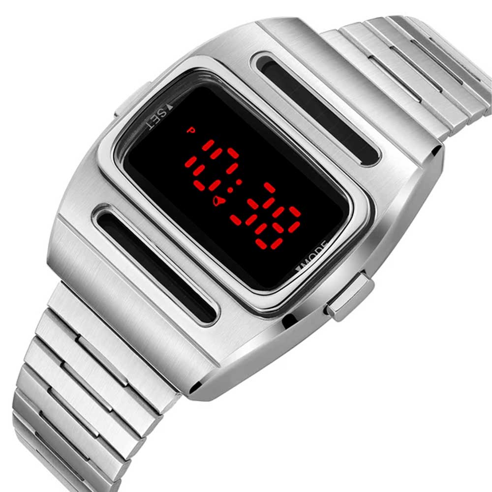 Reloj Benly Design G200 Silver Red Digital