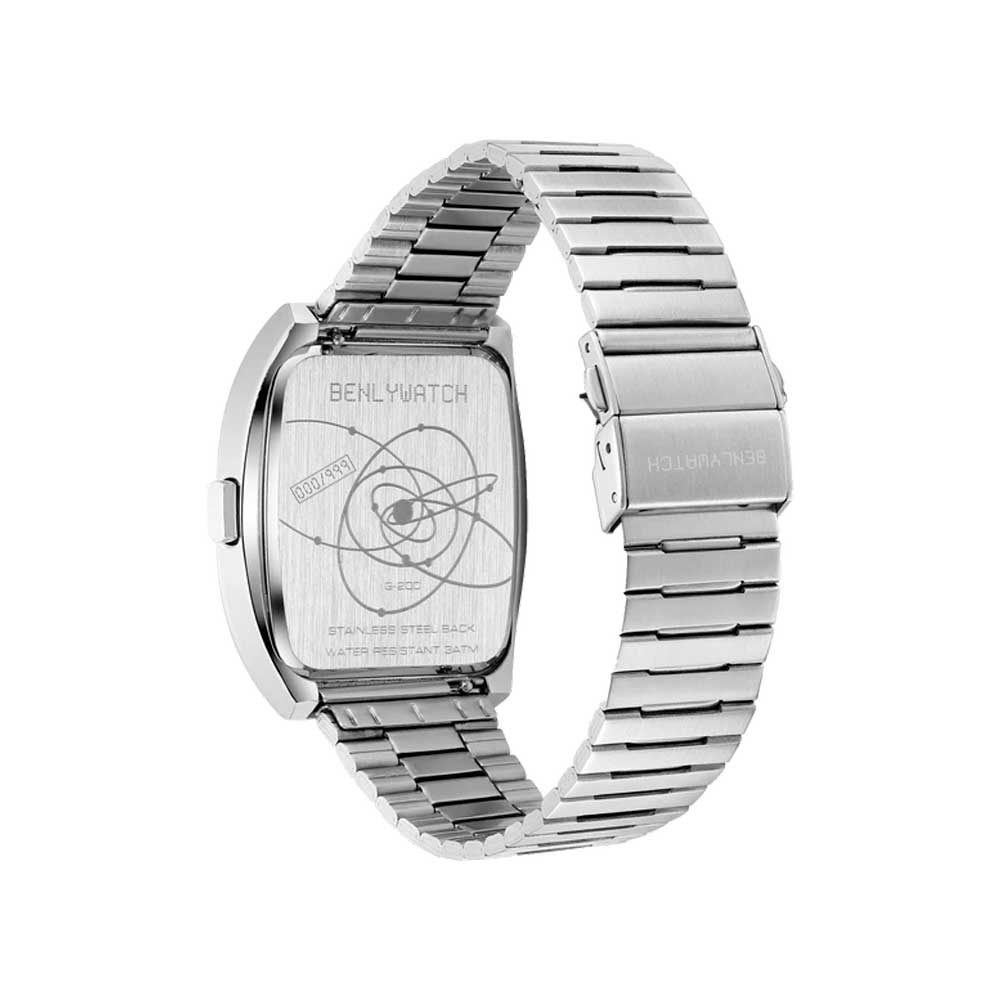 Reloj Benly Design G200 Silver Red Digital