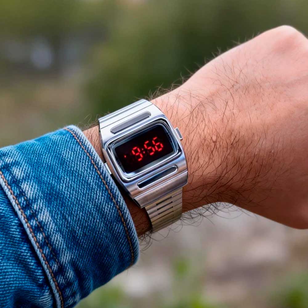 Reloj Benly Design G200 Silver Red Digital