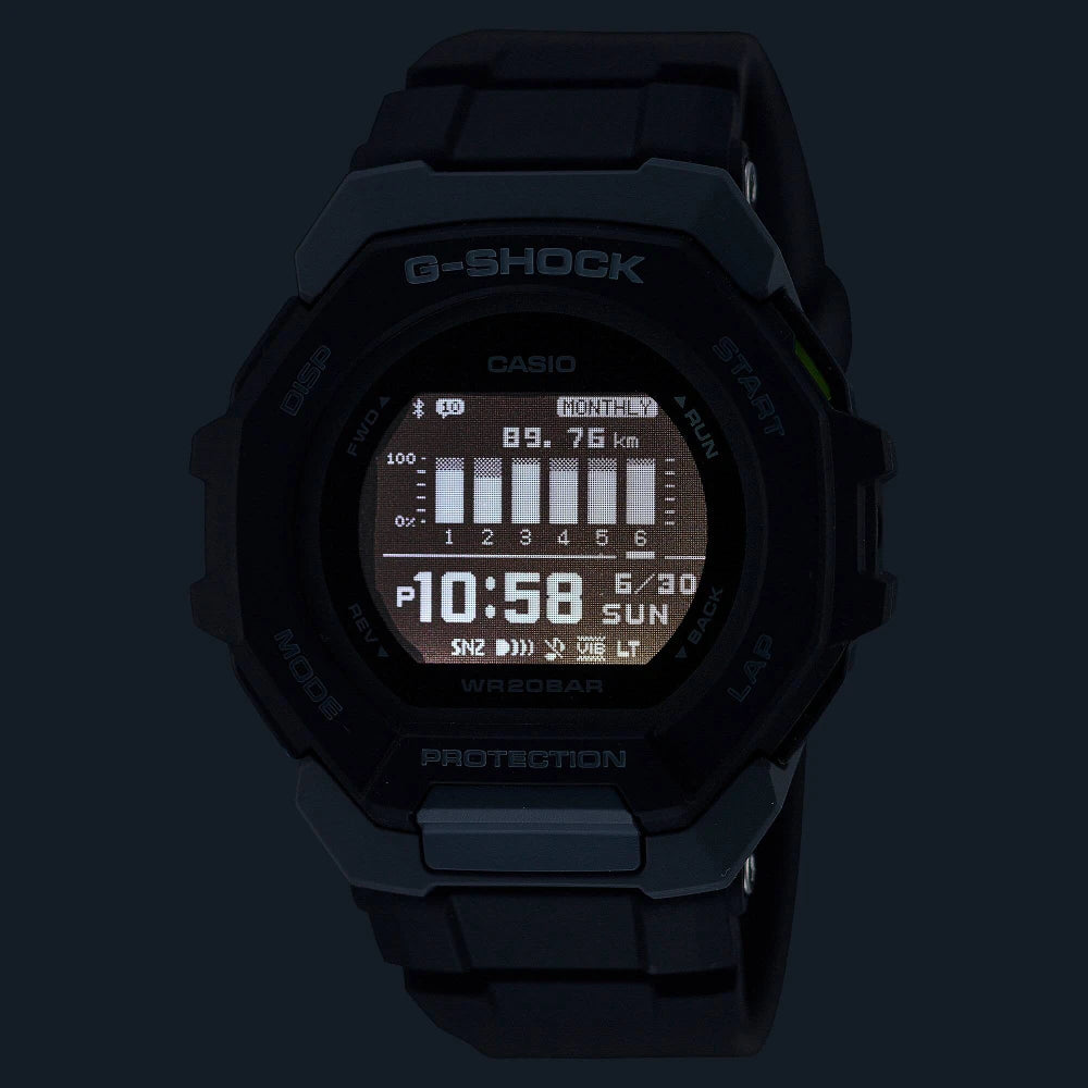 Reloj Casio G-Shock G-SQUAD GBD-300-1 Bluetooth Negro