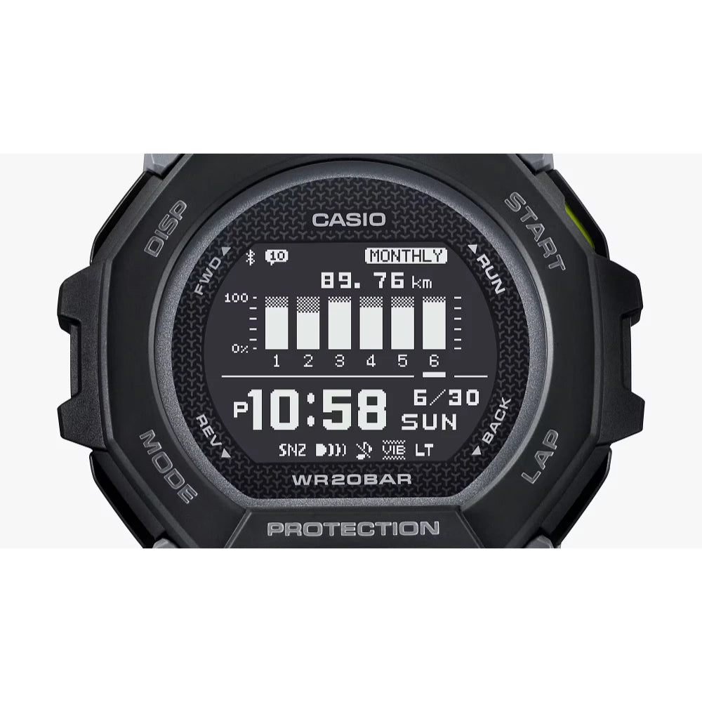 Reloj Casio G-Shock G-SQUAD GBD-300-1 Bluetooth Negro