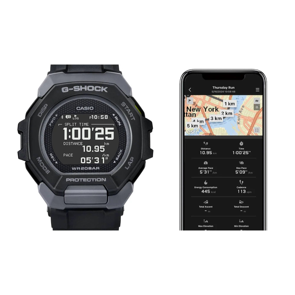 Reloj Casio G-Shock G-SQUAD GBD-300-1 Bluetooth Negro