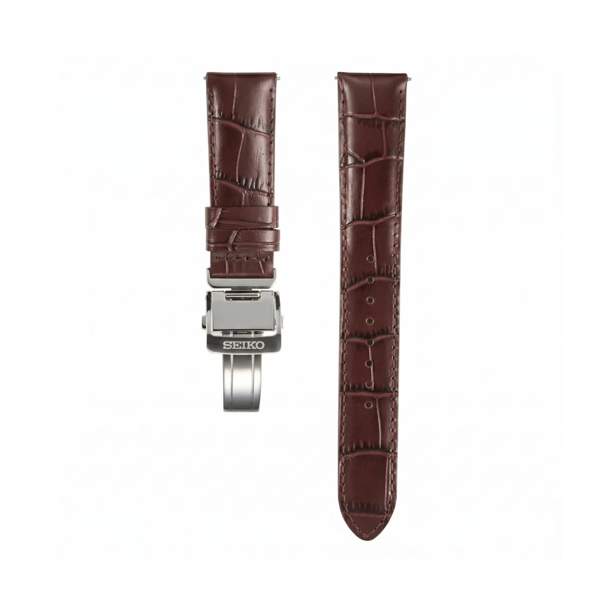 Correa de Cuero Seiko RS05C18BN 18mm Café
