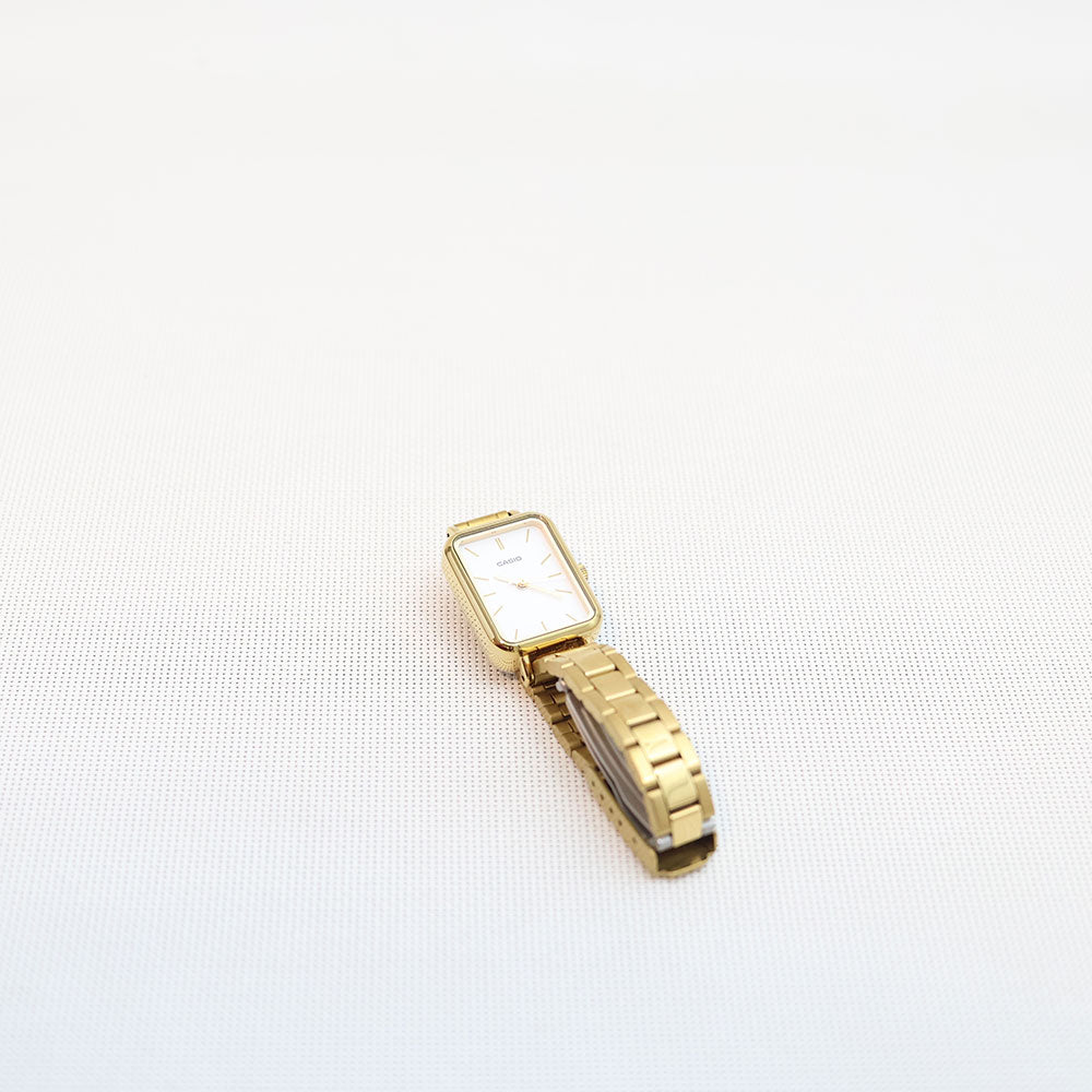 (Segunda Mano) Reloj Casio Tank Análogo LTP-V009G-7EUDF Acero Dorado