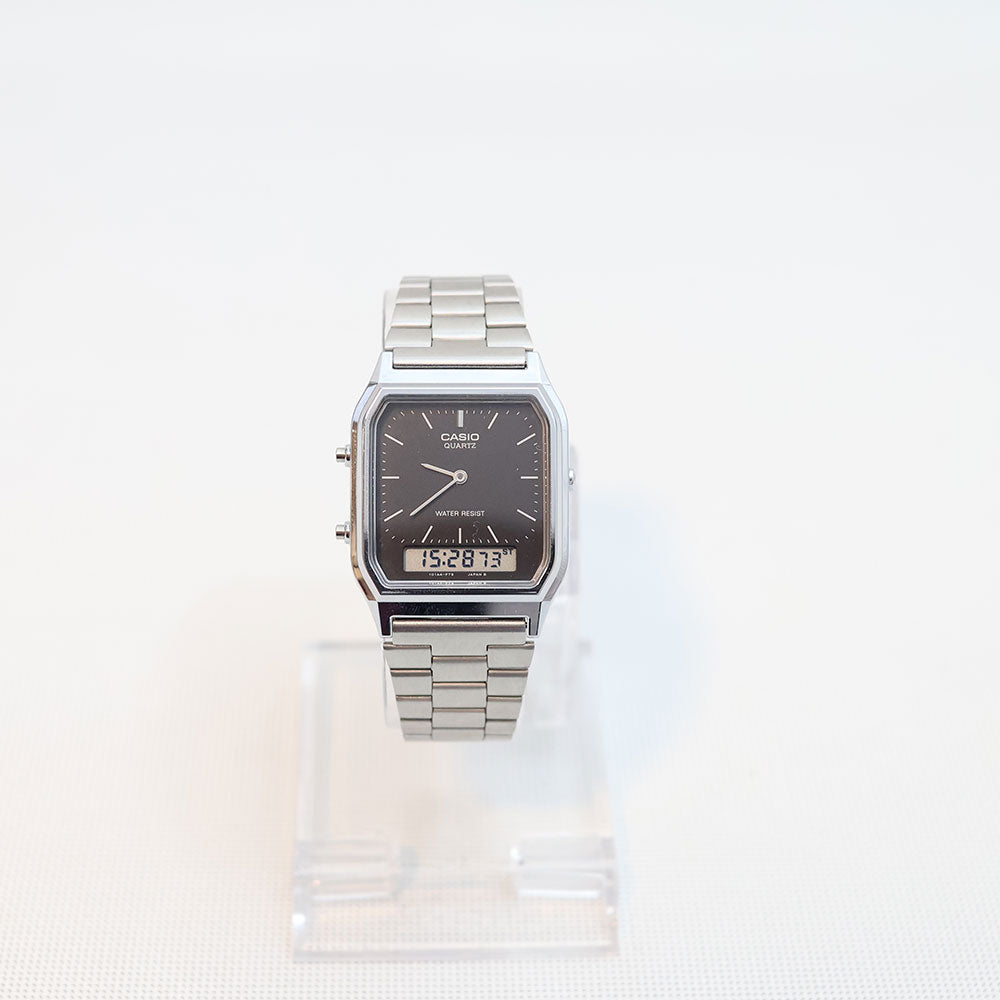 (Segunda Mano) Reloj Casio Vintage AQ-230A-1DMQ Dial Negro