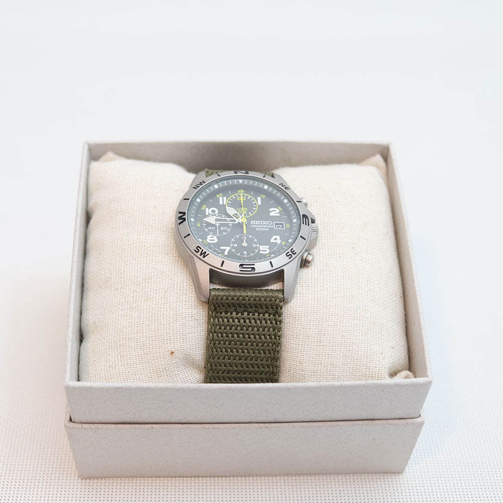 (Segunda Mano) Reloj Seiko Chronograph SND377R Quartz Acero JDM 39mm