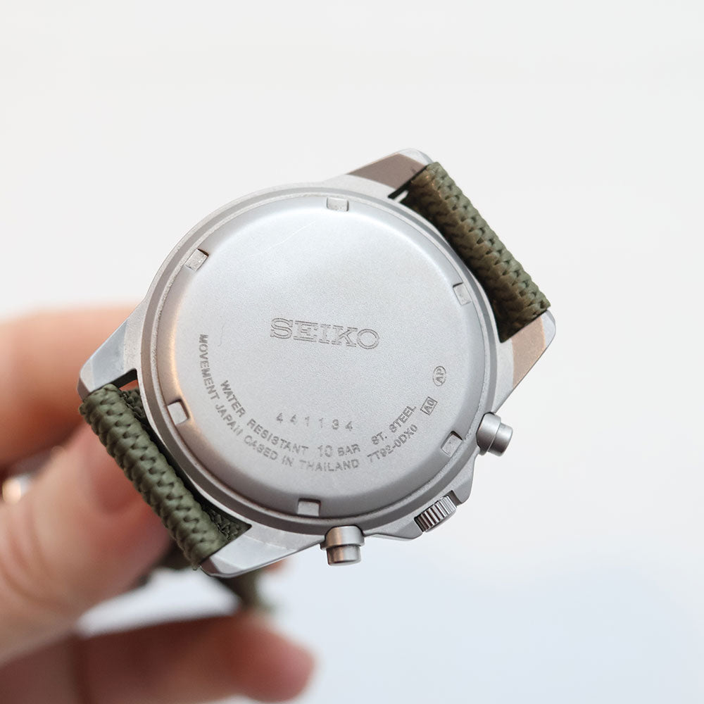 (Segunda Mano) Reloj Seiko Chronograph SND377R Quartz Acero JDM 39mm