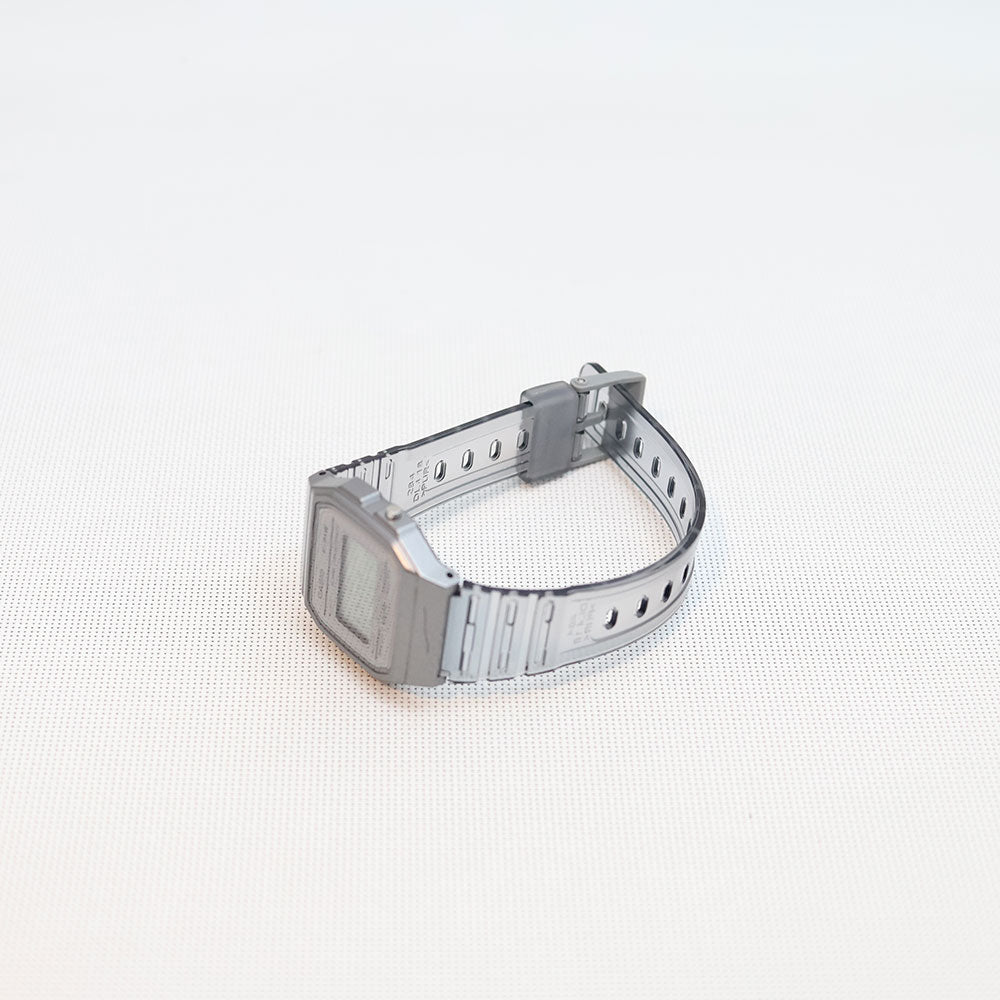 (Segunda Mano) Reloj Casio Vintage F-91WS-8DF Gris Transparente