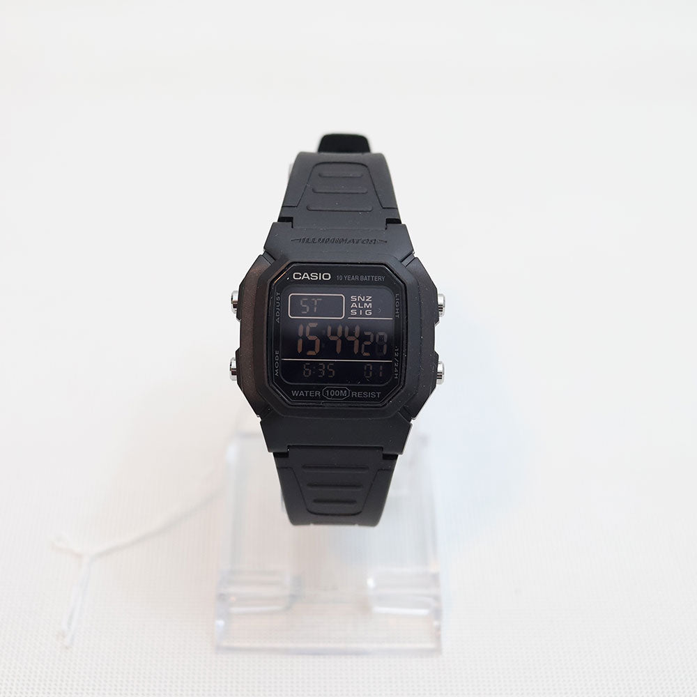 (Segunda Mano) Reloj Casio Vintage W-800H-1BV Negro Pantalla Negativa