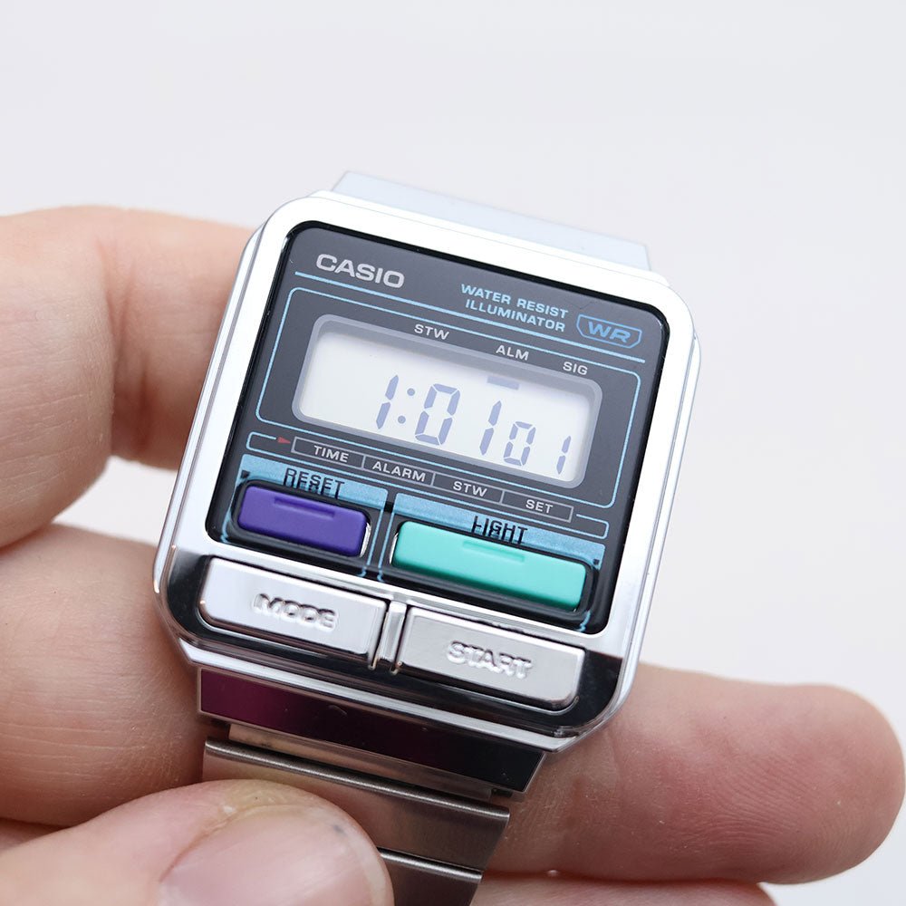 (Segunda Mano) Reloj Casio Vintage A120WE-1ADF Retro 80's Plateado