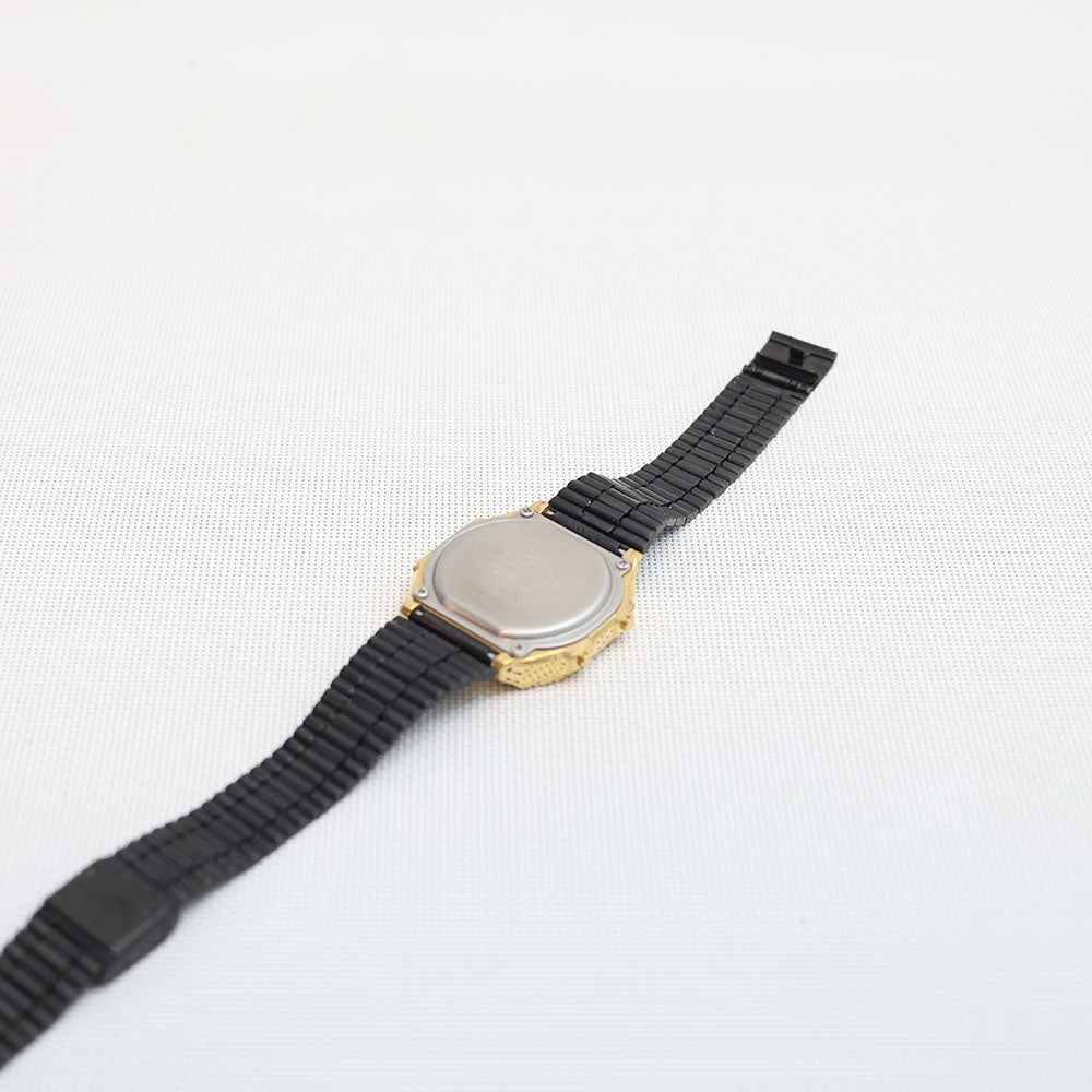 (Segunda Mano) Reloj Casio Vintage A168WEGB-1B Electroluminescence Dorado Negro