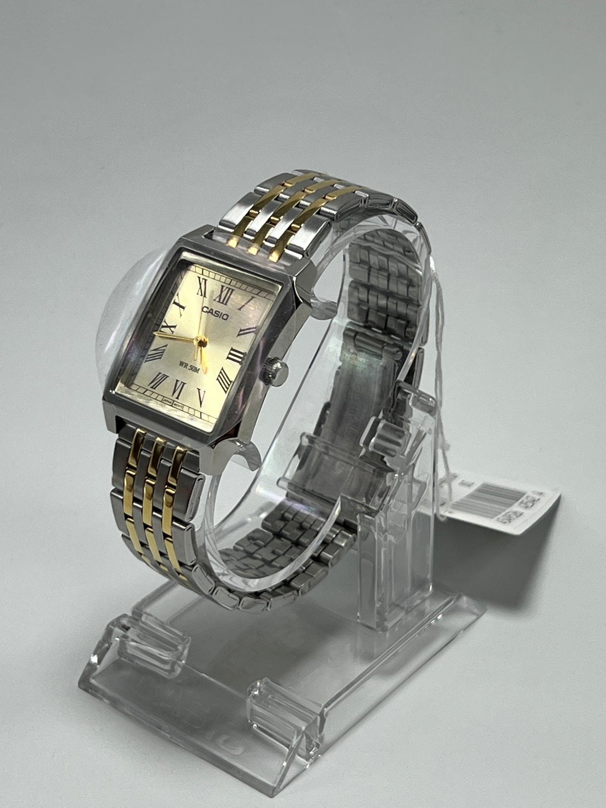 (Segunda Mano) Reloj Casio Tank Análogo MTP-B190SG-9B Caja Acero Dorado