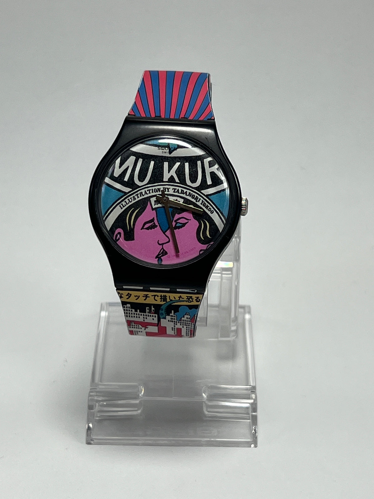 Reloj Swatch  MOMA SUOZ334 THE CITY AND DESIGN, THE WONDERS OF LIFE 41mm Swiss Made [Segunda Mano]