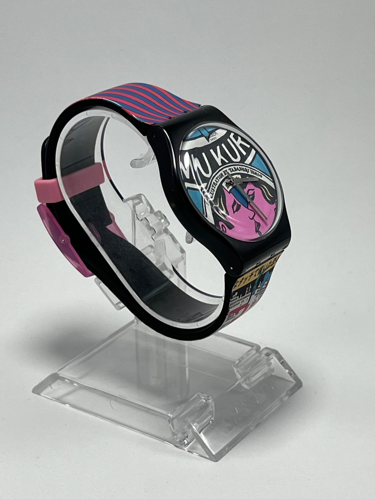 Reloj Swatch  MOMA SUOZ334 THE CITY AND DESIGN, THE WONDERS OF LIFE 41mm Swiss Made [Segunda Mano]
