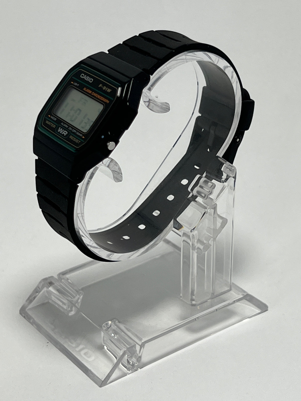 Reloj Casio Vintage F-91W-3DG Clásico Líneas Verdes [Segunda Mano]