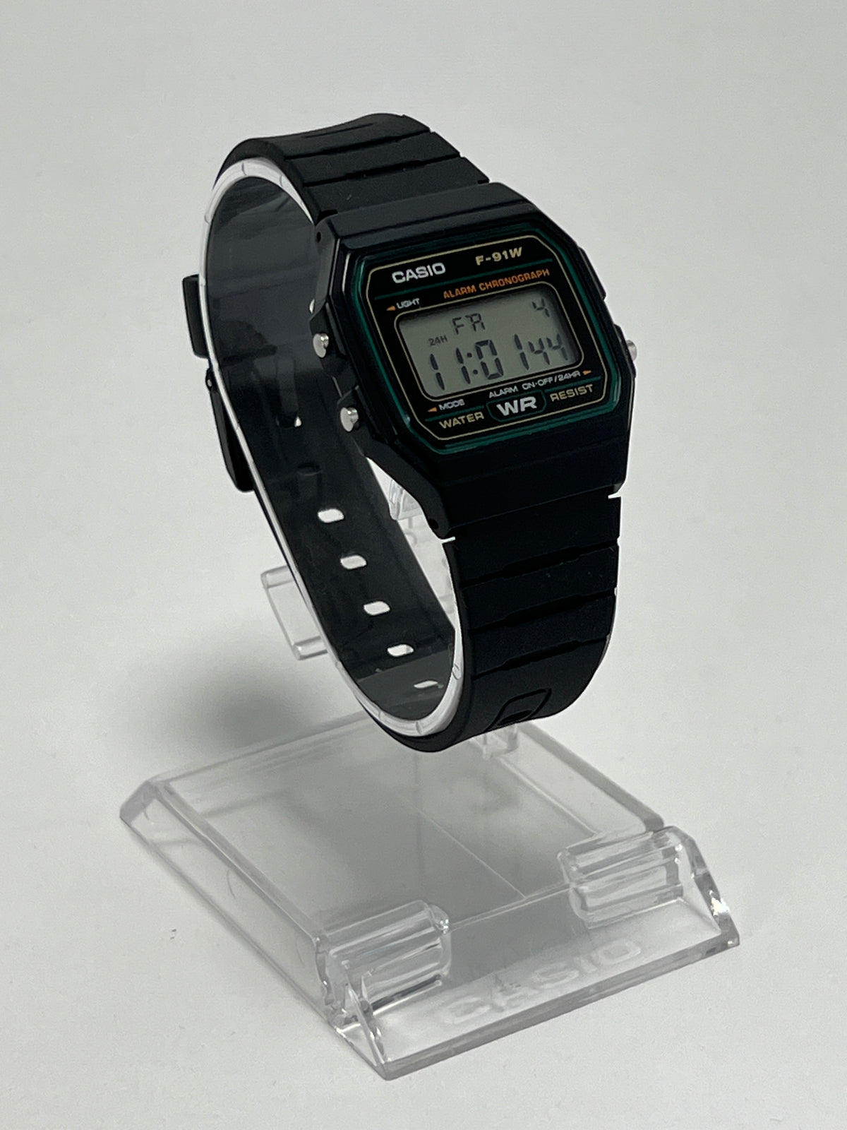 Reloj Casio Vintage F-91W-3DG Clásico Líneas Verdes [Segunda Mano]